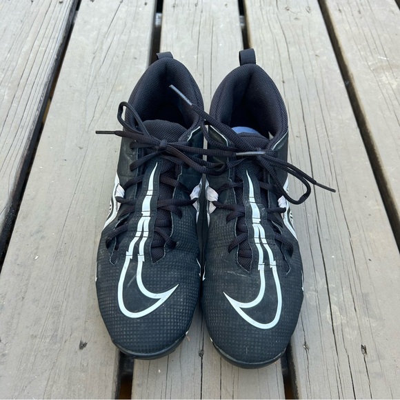 Nike Alpha Menace 3 Shark Black Football Mid Top Cleats | Men’s Size 10 - Picture 6 of 10